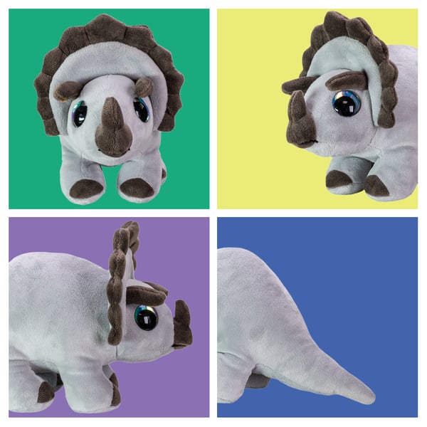 Lumo Stars Dino Triceratops classic plush
