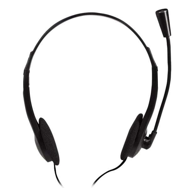 LogiLink HS0052 hörlur och headset Kabel Huvudband Kontor/callcenter Svart
