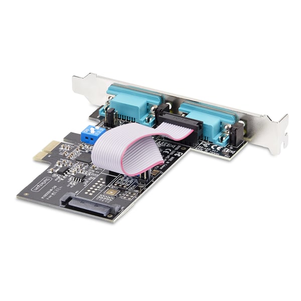 StarTech.com 2-Port Seriell PCIe-kort, RS232/RS422/RS485 Seriellkort