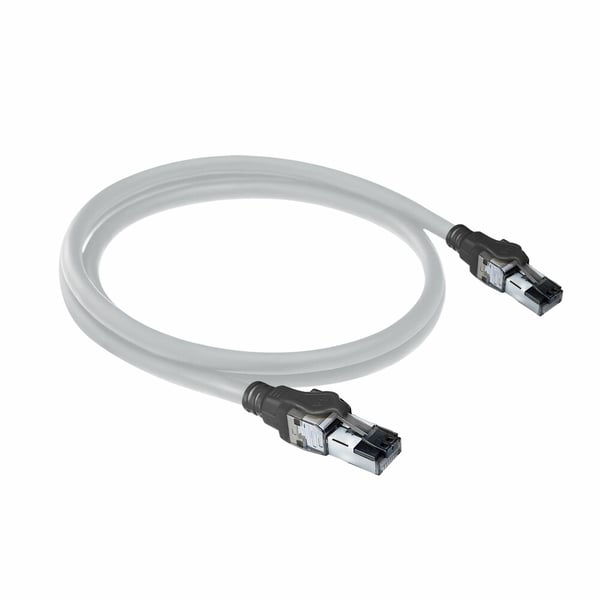 ACT FB4002 netværkskabel Sort, Grå 2 m Cat6a S/FTP (S-STP)
