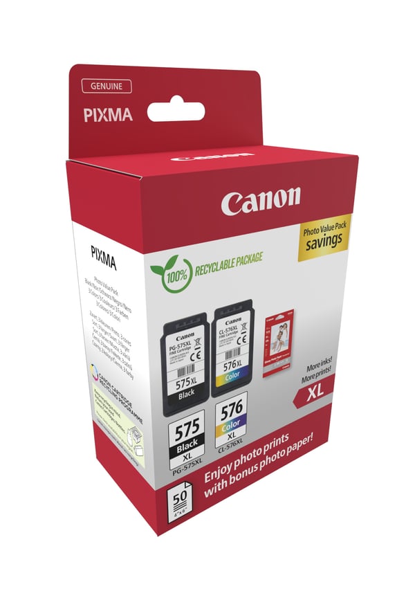 Canon 5437C006 mustekasetti 2 kpl Alkuperäinen Korkea (XL) värintuotto Musta, Syaani, Magenta, Keltainen