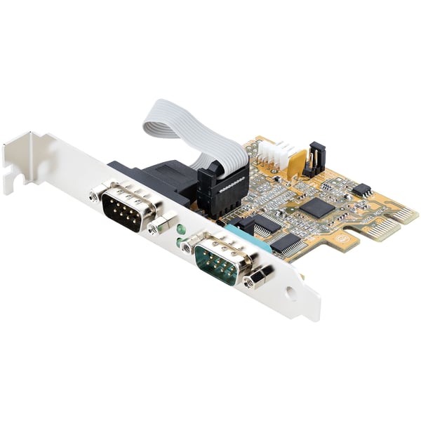 StarTech.com 2-Port PCI Express Seriellt Kort, Dubbel Port PCIe till RS232 (DB9)