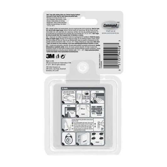 3M 17203 monteringstejp- och etikett