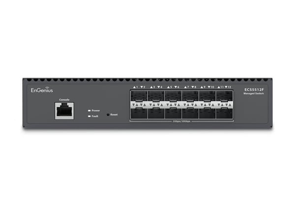 EnGenius ECS5512F netværksswitch Administreret L2+ Sort
