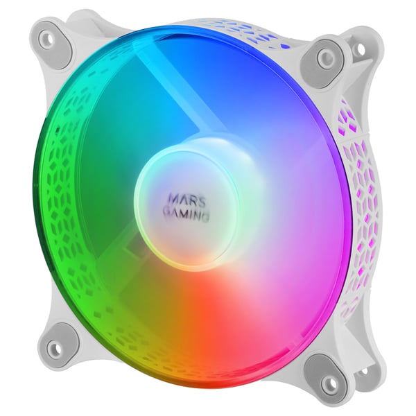 Mars Gaming MFDUOW Computerkølesystem Computerkabinet Ventilator 12 cm Hvid