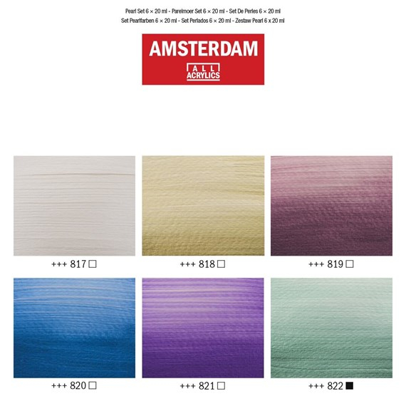 Amsterdam 17820506 hobbymaling Akrylmaling 6 stk