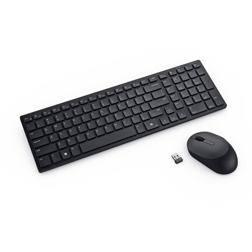 Dell Pro Compact hiljainen näppäimistö ja hiiri - KM555