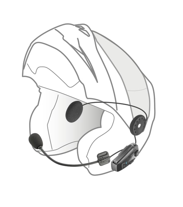 Interphone INTERPHOUCOM8RTP motorcykel samtaleanlæg 1600 m Sort