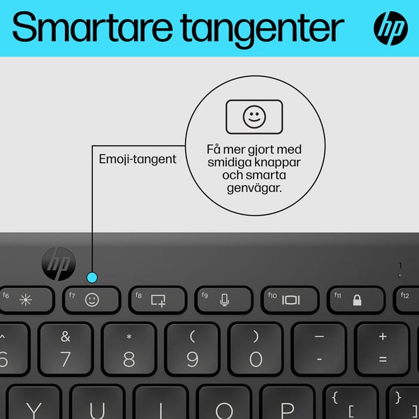 HP 355 kompakt Bluetooth-tangentbord för flera enheter