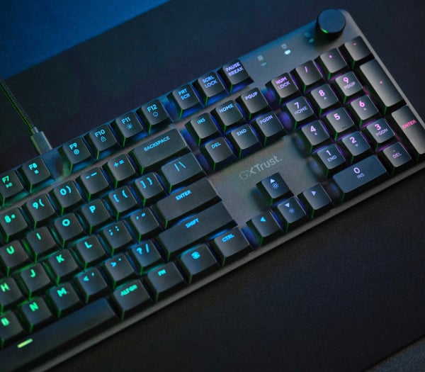 Trust GXT 866 Torix tastatur Spil USB Fransk Sort