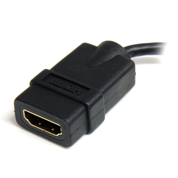 StarTech.com Höghastighets-HDMI-kabeladapter på 12 cm - HDMI till HDMI Micro - F/M