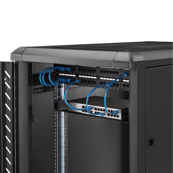 StarTech.com 1U Server Rack Kabinet Hylde, 7in Dyb Fast Cantilever Bakke, Rackmonteret Hylde til 19\" A