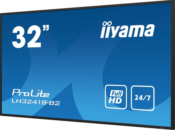 iiyama LH3241S-B2 infonäyttö Kioskimalli 80 cm (31.5") LED 350 cd/m² Full HD Musta 24/7