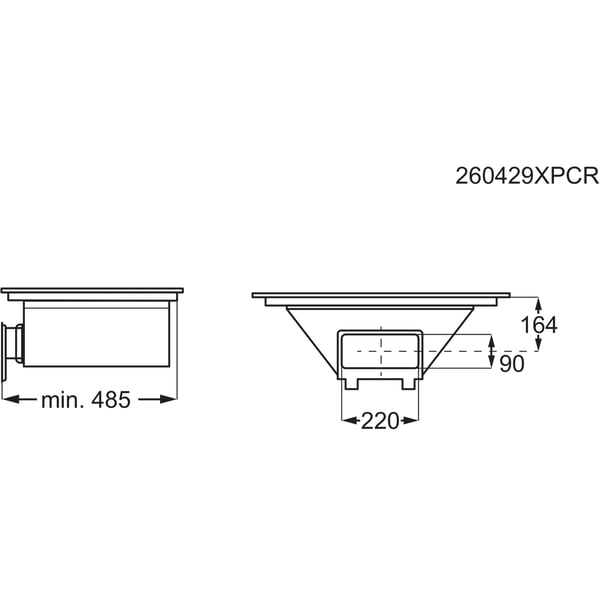 AEG TT84CB00CB Sort Indbygget 80 cm Zone induktionskogeplade 4 zone(s) Indbygget hætte