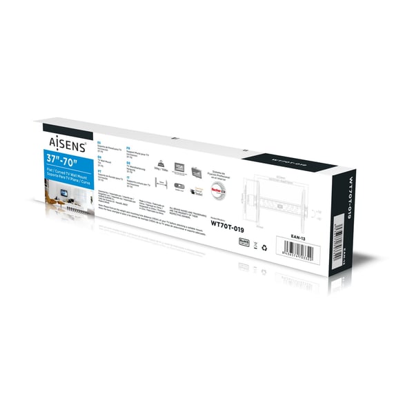 AISENS WT70T-019 tv-beslag 177,8 cm (70") Sort