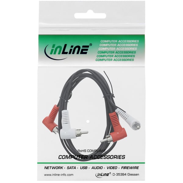 InLine 89929 lydkabel 1,2 m Sort