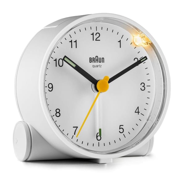 Braun BC01W Quartz alarmur Hvid