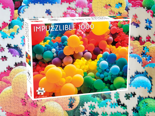 Tactic Impuzzlible Balloons 1000 pcs Puslespil 1000 stk Kunst