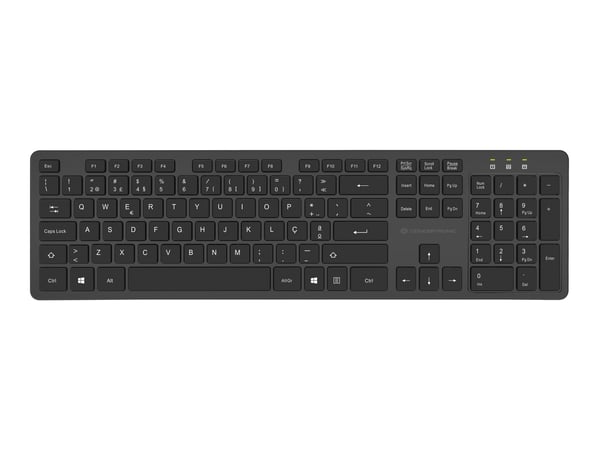 Conceptronic ORAZIO01PT tangentbord Mus inkluderad Kontor RF Trådlös QWERTY Portugisisk Svart