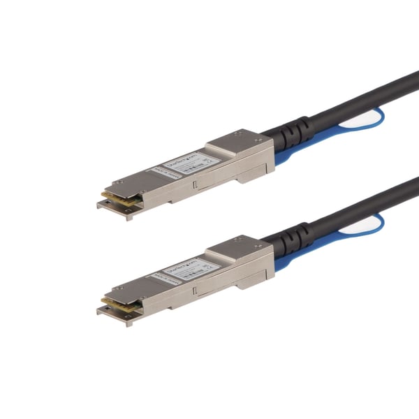 StarTech.com QSFP40GPC05M InfiniBand og fiberoptisk kabel 0,5 m QSFP+ Sort