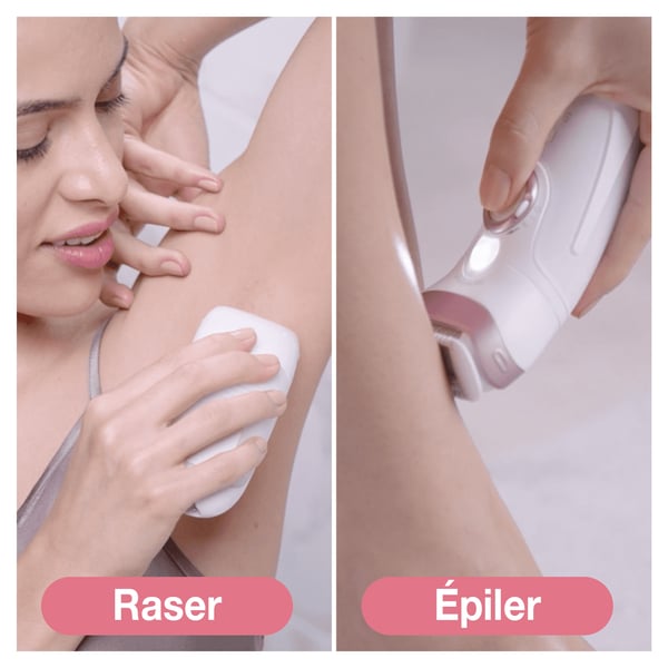 Braun Silk-épil 9 81683682 hårfjerner 40 pincetter Hvid, Lyserød