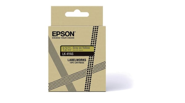 Epson LK-4YAS Grå, Gul