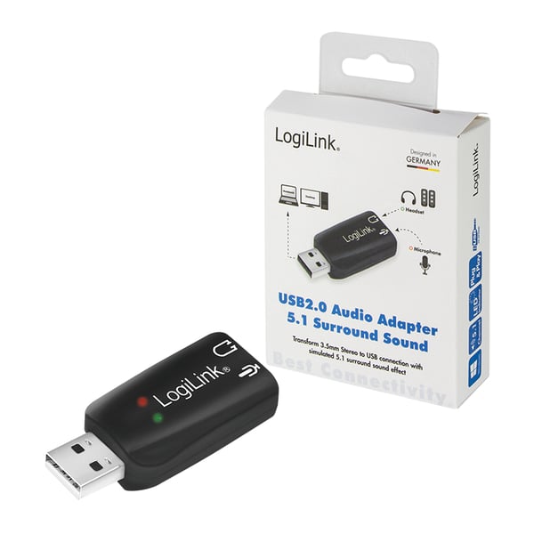 LogiLink UA0053 lydkort 5.1 kanaler USB