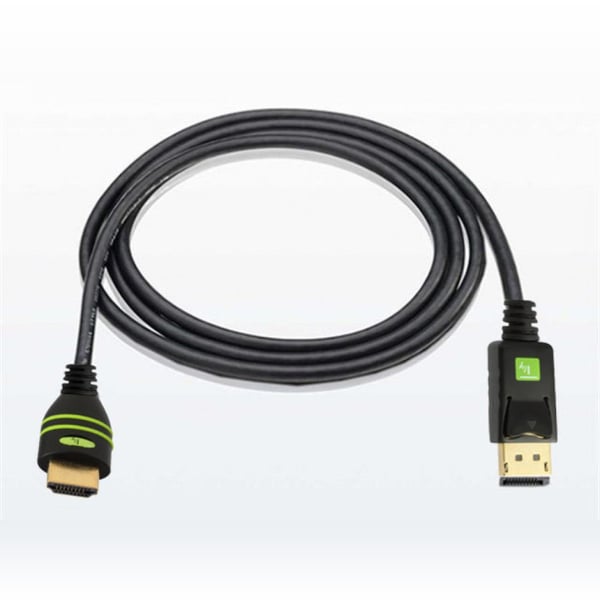 Techly 2m DisplayPort/HDMI Musta