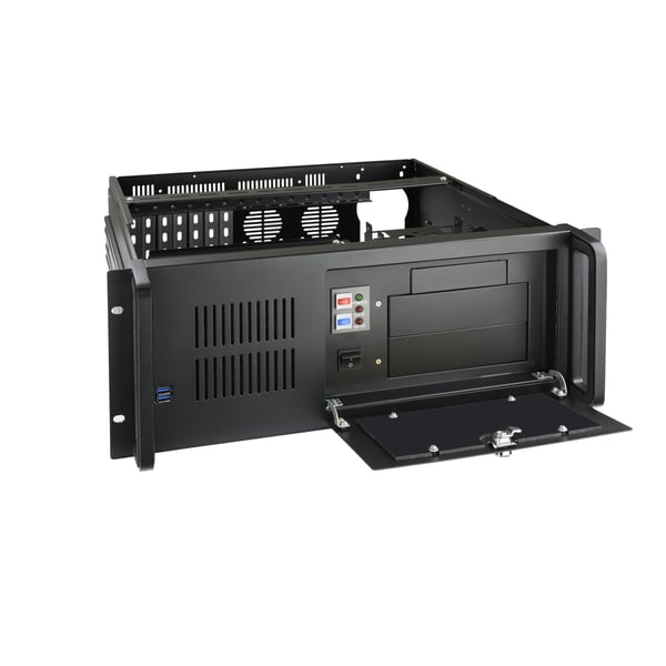 TooQ RACK-406N-USB3 stativ 4U Vægmonteret stativ Sort