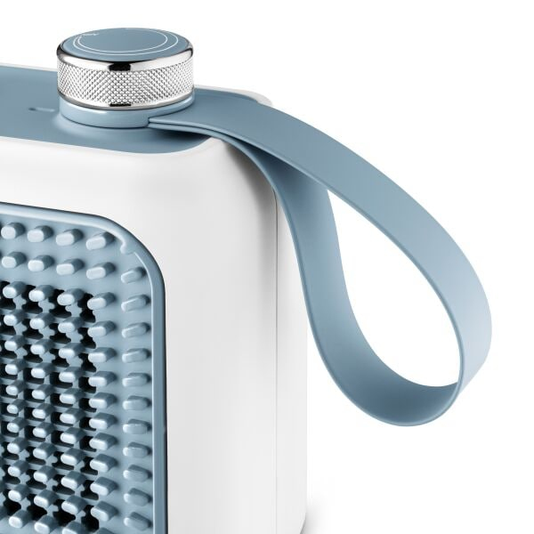 De’Longhi HFX10B03.LB varmeapparat Indendørs Blå, Grå 360 W Blæser med elektrisk områdevarmer