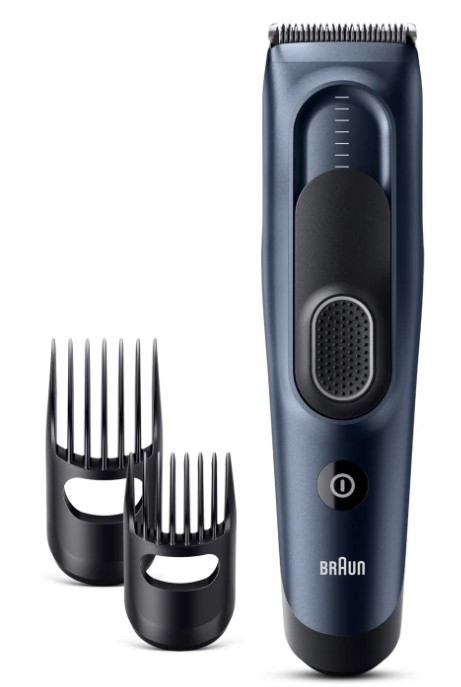 Braun Evinizde saçınızı zahmetsizce kesin ve şekillendirin: Ultra keskin bıçaklar uzunluğu ve kalınlığı nasıl olursa olsun evde saç düzeltmeyi hızlı ve kolay hale getirir. 17 uzunluk: 2 tarak arasından veya taraksız seçin. Memory SafetyLock evde kolay saç düzeltme için son kullanılan ayarı hatırlar ve kilitler. Uzun ömürlü: Kablosuz Saç kesme makineleri uzun ömürlü keskin bıçaklara ve 50 dk. çalışma süresi ile güçlü bir Ni-MH pile sahiptir. Kolaylık için yapıldı: Saç kesme makinelerinin kauçuk kavrayışlı ergonomik sapı rahatlık sağlar ve cihaz akar su altında kolayca temizlenebilir. İlave aksesuarlar: Bu erkek saç düzeltme makinesi iple kapatılan bir çanta ile sunulur ve erkekler için harika bir hediyedir. Blå Nickel-metallhydrid (NiMH)