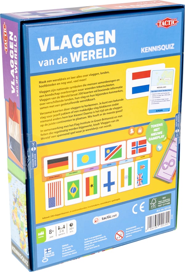 Tactic Vlaggen van de wereld Brætspil Oplysende