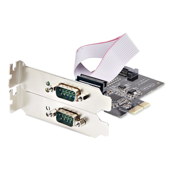StarTech.com 2-Port Seriell PCIe-kort, RS232/RS422/RS485 Seriellkort