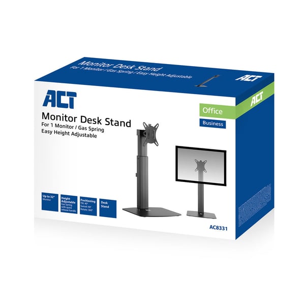 ACT AC8331 fäste och ställ till bildskärm 81,3 cm (32") Bord Svart