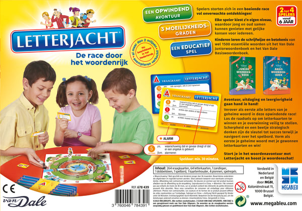 MEGABLEU Letterjacht 30 min. Brætspil Word
