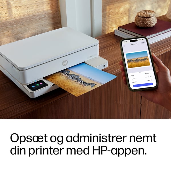HP ENVY 6110e Trådløst All-in-One Farve Printer, Instant Ink; Fotoudskrivning
