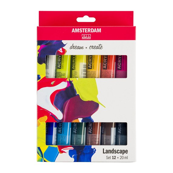 Amsterdam 17820602 hobbymaling Akrylmaling 12 stk