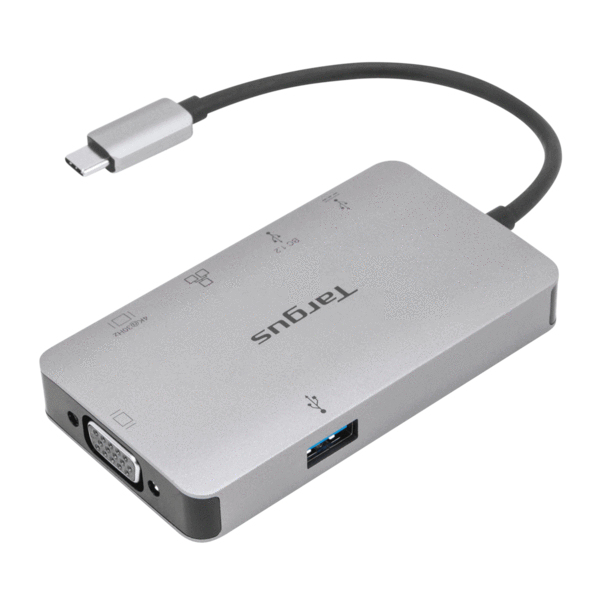Targus DOCK419 Kabel USB 3.2 Gen 1 (3.1 Gen 1) Type-C Grå