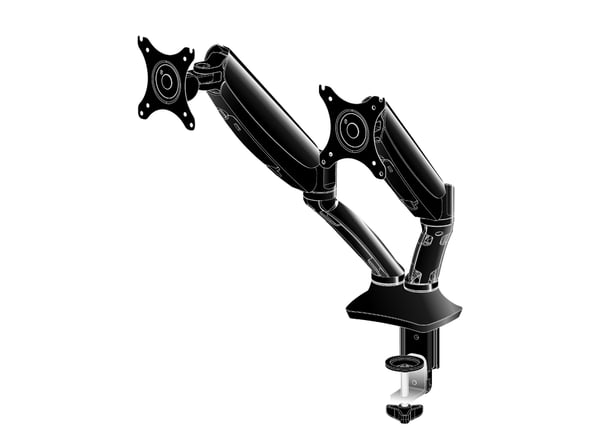 iiyama DS3002C-B1 skærmbeslag og -stativer 68,6 cm (27") Skrivebord Sort