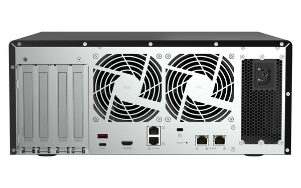 QNAP TS-H1277AFX-R7-32G NAS- ja tallennuspalvelimet Tower AMD Ryzen™ 7 32 GB DDR5 0 TB QuTS hero Musta