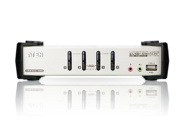 ATEN PS/2-USB VGA/Audio KVMP™-switch med 4 portar och OSD