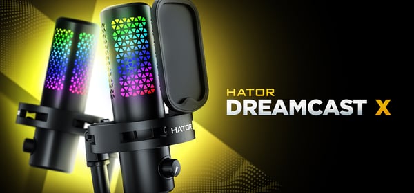 HATOR Dreamcast X Musta Podcast-mikrofoni