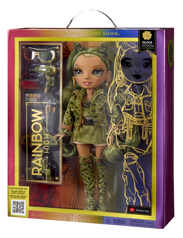 Rainbow High Green Fashion Doll- Olivia Woods