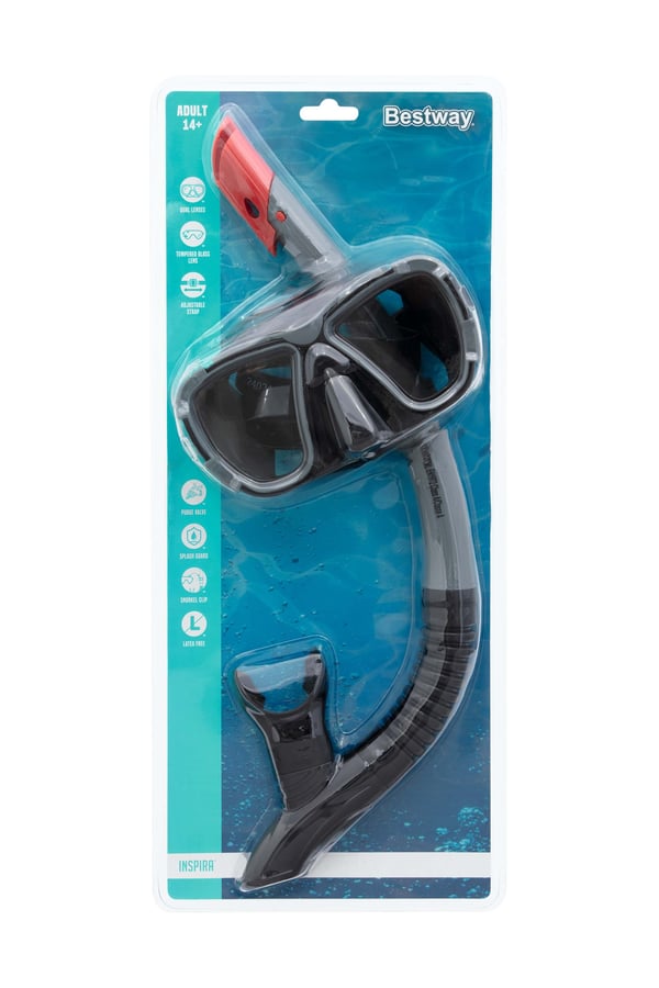 Bestway 24021 / 23 dykkemaske Hærdet glas Silikone Forskellige farver Voksen