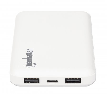 Manhattan 406277 powerbank Lithium polymer (LiPo) 10000 mAh Hvid