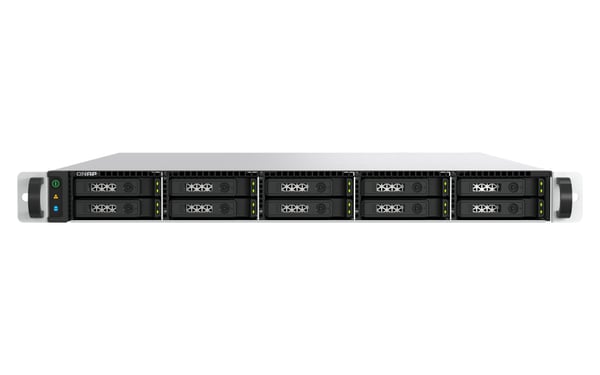 QNAP TS-h1077AFU-R7-32G NAS Stativ (1U) AMD Ryzen™ 7 32 GB DDR5 0 TB QNAP QTS Sort, Grå