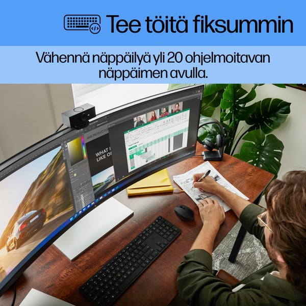 HP 650 langattoman näppäimistön ja hiiren yhdistelmä