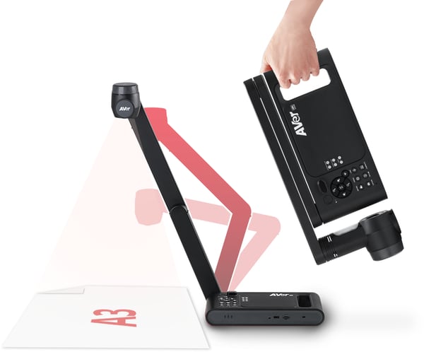 AVer M70W dokumentkameror Svart 25,4 / 3,2 mm (1 / 3.2") CMOS USB/Wi-Fi