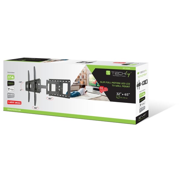 Techly ICA-PLB 148L TV-kiinnike 165,1 cm (65") Musta