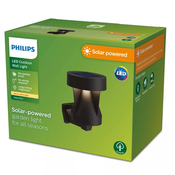 Philips 8720169386853 utomhusbelysning Väggbelysning för utomhusbruk Glödlampan/-lamporna kan inte bytas ut LED